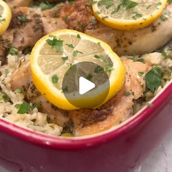 Lemon And Herb Roasted Chicken &amp; Rice