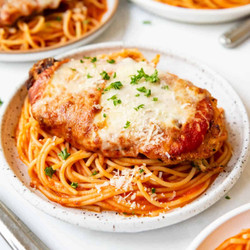 Chicken Parmesan With Spaghetti