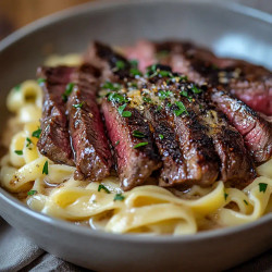 Garlic Butter Steak Lightning Noodles Recipe