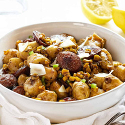 Corn And Sausage Gnocchi