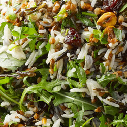 Buckwheat And Rice Salad With Dried Cherries And Hazelnuts
