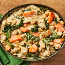 One-pot Chicken Sausage &amp; Bean Soup With Kale &amp; Carrot