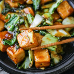 Sichuan Tofu Bok Choy Stir Fry