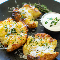 Crispy Smashed Red Potatoes