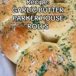Garlic Butter Parker House Rolls