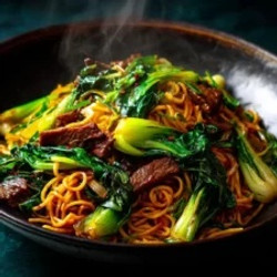 Beef And Bok Choy Chow Mein