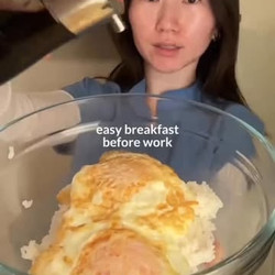 Fried egg onigiri