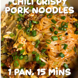 Chili Crispy Pork Noodles (gluten Free)