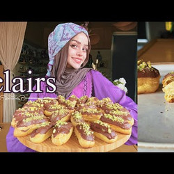 Dubai Chocolate Eclairs