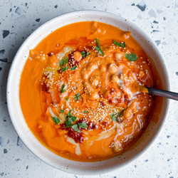 Speedy Sun-dried Tomato &amp; Chickpea Soup