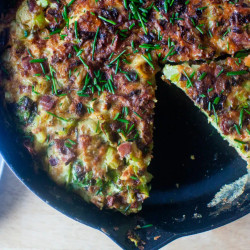 Brussels Sprout And Bacon Frittata