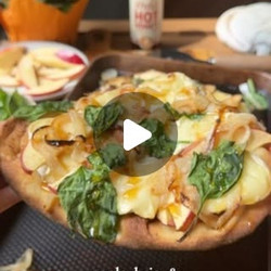 Apple, Brie, &amp; Caramelized Onions Flatbreads