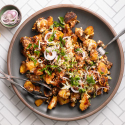 Crispy Potato Salad With Creamy Chili Crunch Dressing