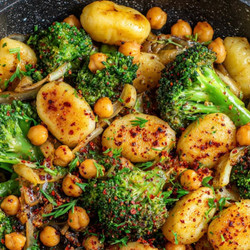 One-pan Broccoli Gnocchi With Chickpeas