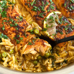 One-pan Lemon Orzo And Salmon