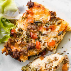 Overnight Egg And Sausage Breakfast Casserole