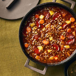 Lentil Stew With Potatoes And Chorizo