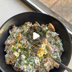 Roasted Baby Potatoes With Creamy Dill Dressing