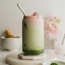 Sakura Matcha Latte