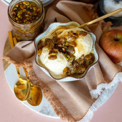 Salted Rum Raisin Honey Caramel Sauce