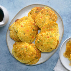 Corn Cakes - w/ Veg
