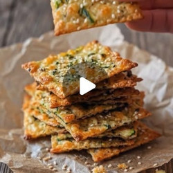 Baked Zucchini Herb Crackers