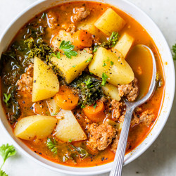 Spicy Sausage And Potato Soup