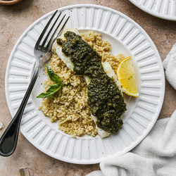Baked Pesto Cod (30-minute Recipe)