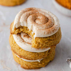 Crumbl Caramel Pumpkin Cookies