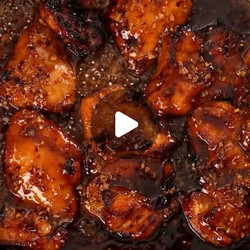 Maple Soy Air Fryer Chicken Thighs