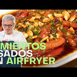 Pimientos Rojos Asados Con Aliño Oriental Y Almendras