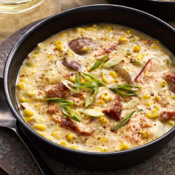 Smoked Salmon Corn Chowder