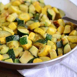 Simple Skillet Zucchini And Yellow Squash