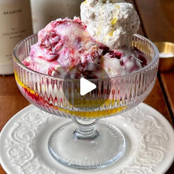 Homemade Brambleberry Crisp Ice Cream