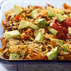 Naughty &amp; Nice Vegan Enchilada Casserole