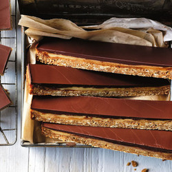 Anzac Caramel Slice Recipe