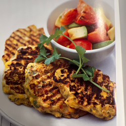 Barbecued Corn Cakes