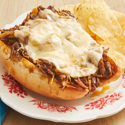 Slow-cooker Drip Beef Sandwiches