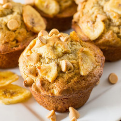 Peanut Butter Banana Muffins