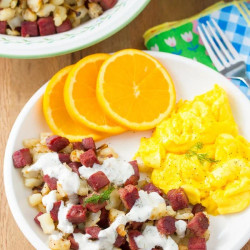 Corned Beef Hash Recipe With Horseradish Cream Sauce