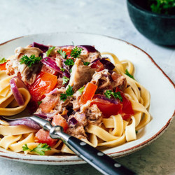 Tagliatelle Met Makreel