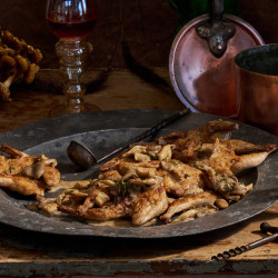 Skillet Quail With Wild Mushroom Gravy