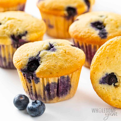 Keto Blueberry Muffins With Almond Flour