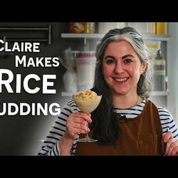 Coconut Jasmine Rice Pudding With Lychees