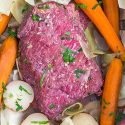 Slow Cooker Corned Beef With Cabbage