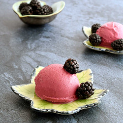 Blackberry Lemon Ice Cream