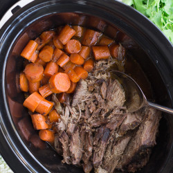 Slow Cooker Beef Roast And Carrots