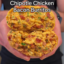 Chipotle Chicken Bacon Burritos