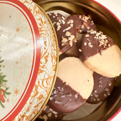 Chocolate Dipped Shortbread Cookies