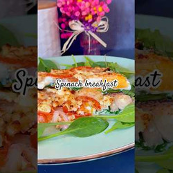 Good Morning ☀️ Air Fryer Breakfast Idea With Spinach For Every Day 🤤 Just 5 Min And Ready 😍